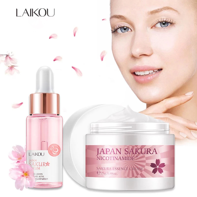 Niacinamide Pore Shrinking Essence - LAIKOU Sakura siero e collagene crema