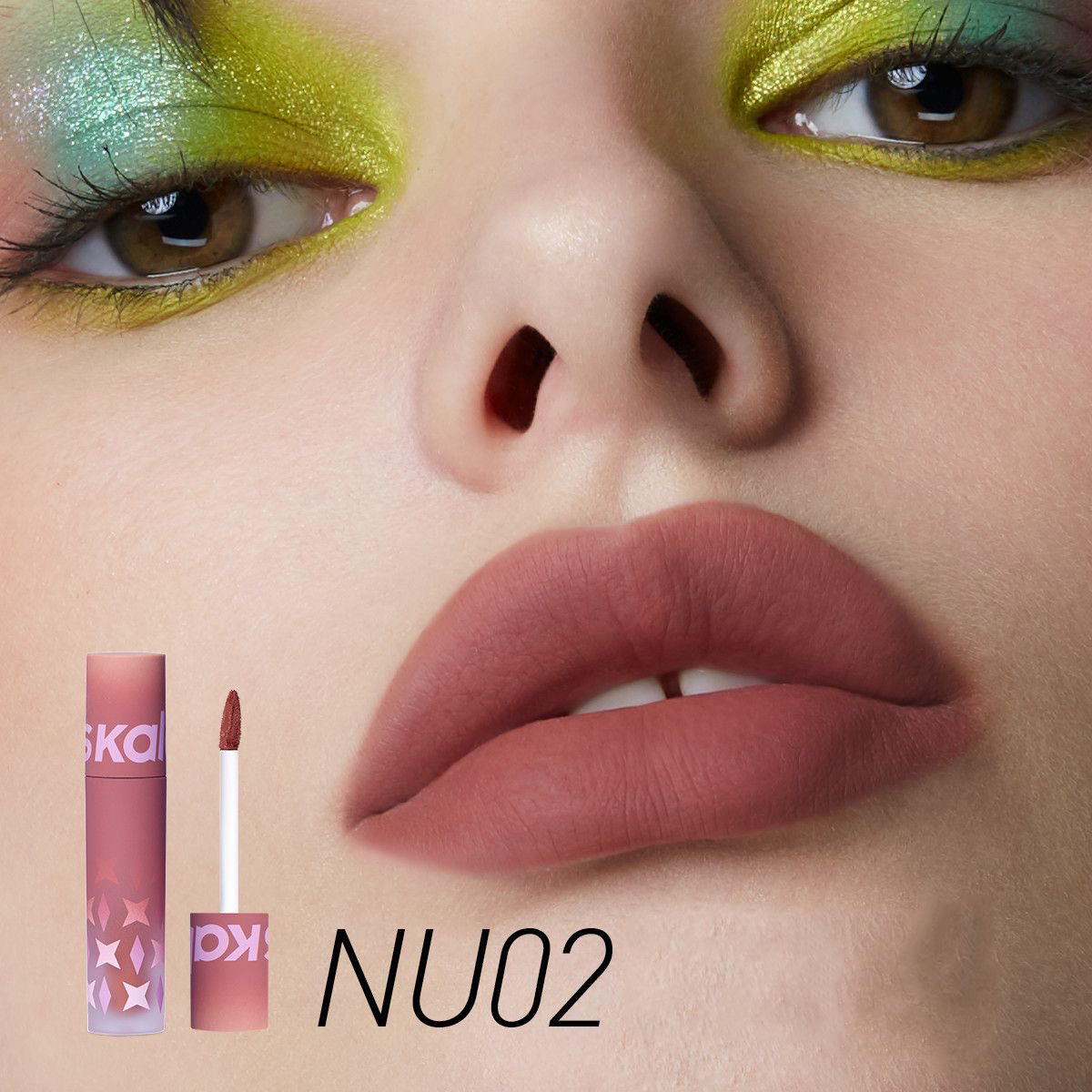 Matte Velvet Lip Tint Long Lasting - Rossetto Opaco Kaleidos Velvet Matte, Crema