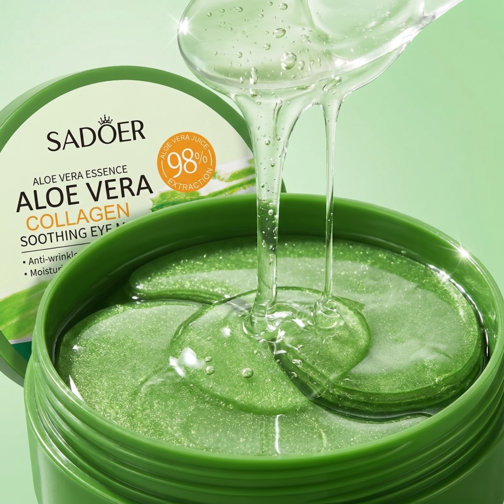 Collagen Under Eye Patches - 60 Pezzi Maschera per Occhi all'Aloe