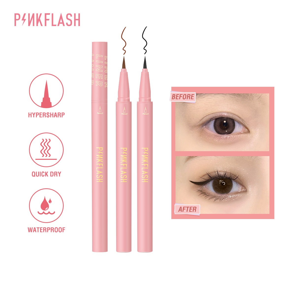 Matita per Eyeliner liquido ne - Waterproof Liquid Eyeliner Pen recensione e prezzo