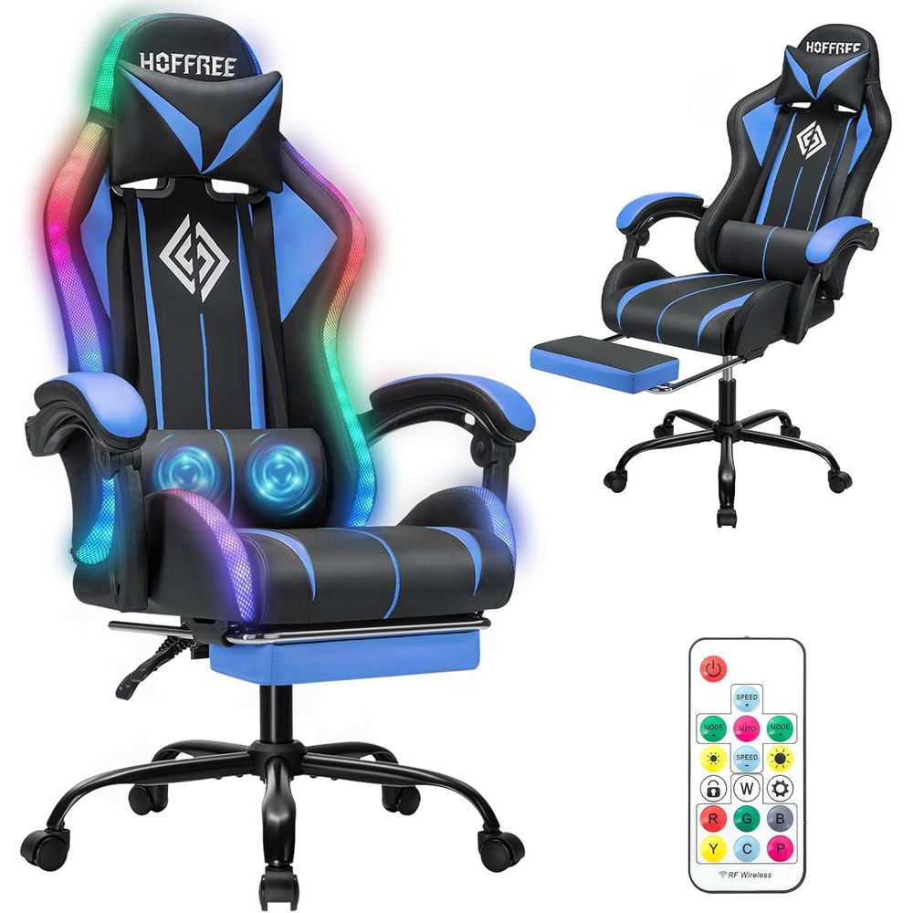 Sedia da Gaming LED con Massag - Massage recensione e prezzo