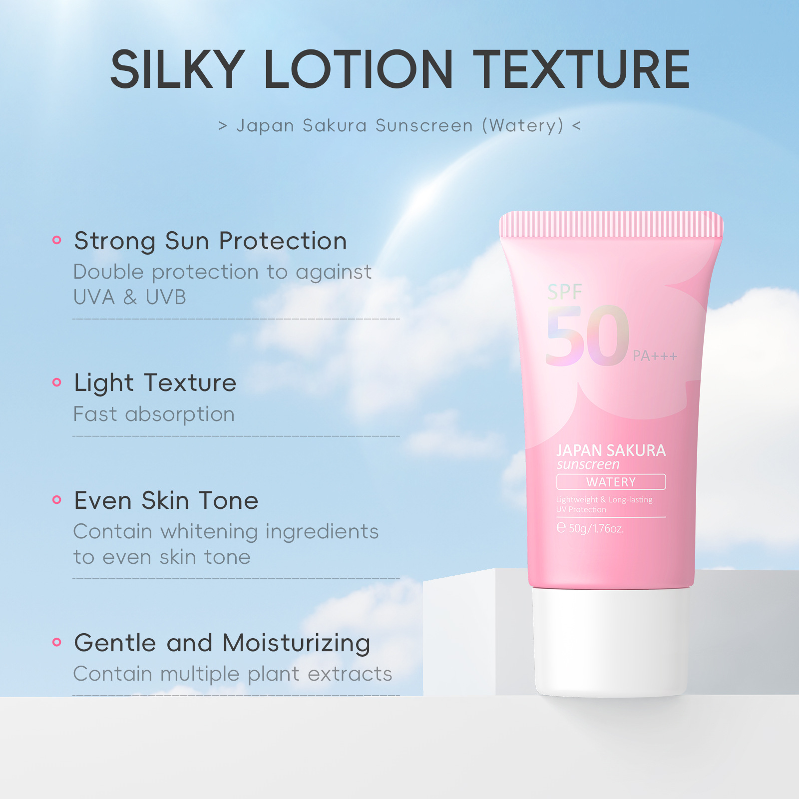 LAIKOU Sakura SPF50 PA+++ Lozi - Spf 50 Waterproof Sunscreen recensione e prezzo
